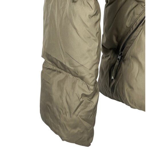 Nike Sportswear Olive Green Quilted Down Puffer Hooded Jacket L Outdoor Gorpcore - Picture 5 of 11